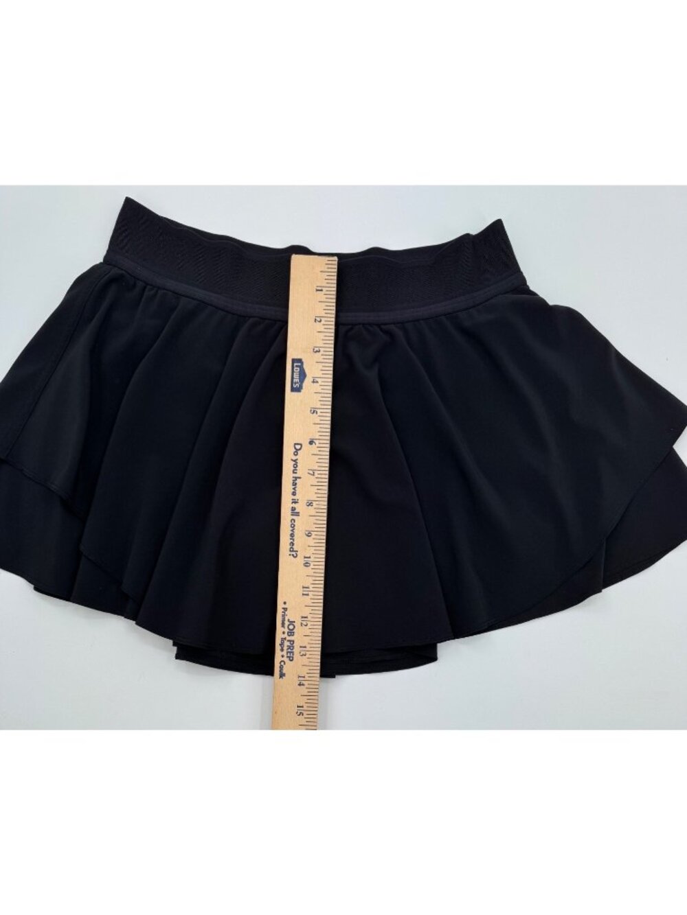 Lululemon Black Court Rival High Rise Athletic Skort With Built-In Shorts Size 8 - Picture 6 of 9